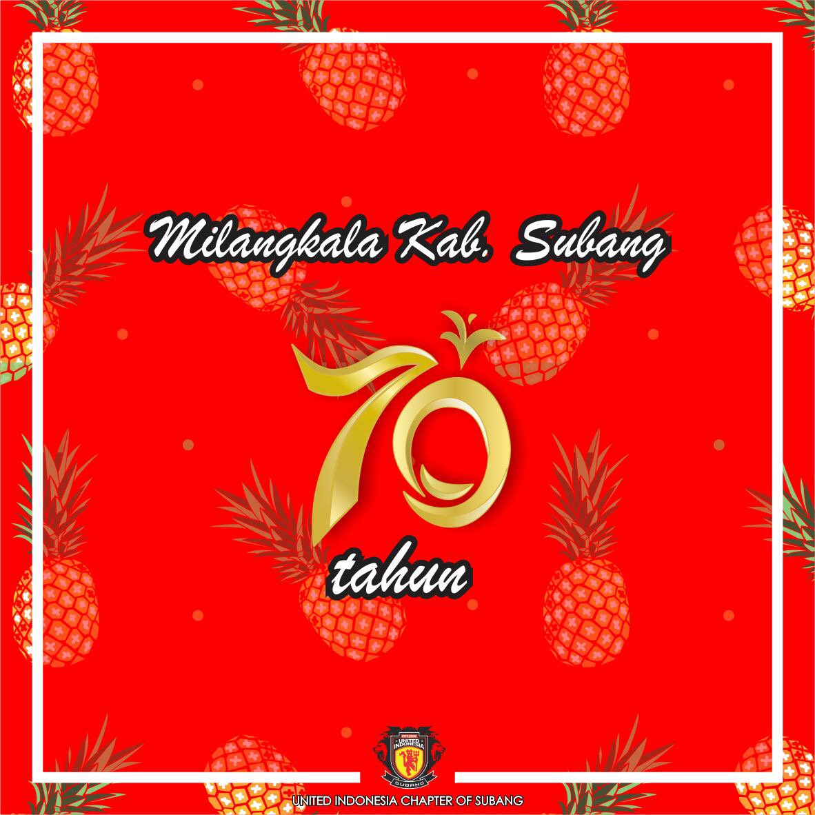 UtdIndonesiaSUB's tweet photo. Dirgahayu Kabupaten Subang yang ke 70th ππ
#utdindonesiasubang
#uichaos
#subang https://t.co/WCFfAMOP29
