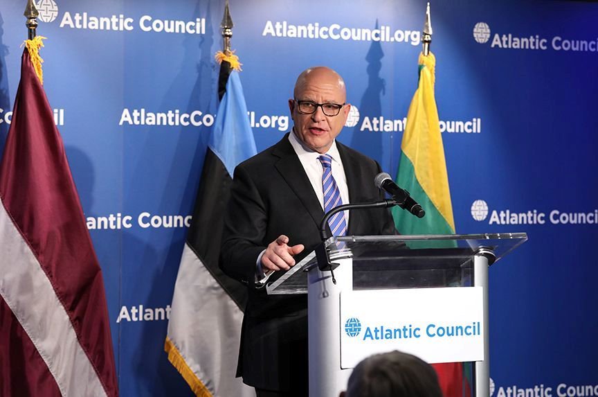 FredKempe's tweet photo. Thanks to #HRMcMaster for his tip-of-hat to the @AtlanticCouncil: “The Atlantic Council is a special place and the Atlantic Council does special work that is increasingly important to all of our – all of our security.” We agree! #UsBalticSummit https://t.co/j28Au47PZP
