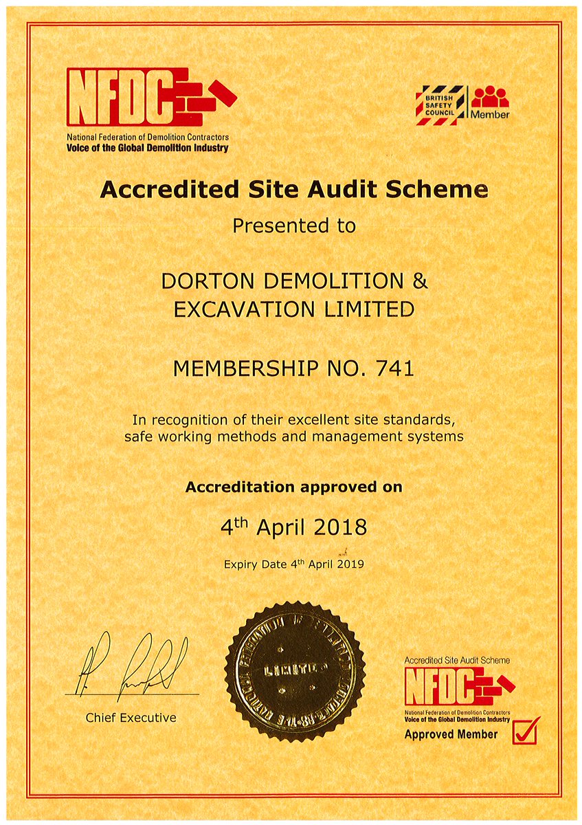 DortonGroup's tweet photo. @DortonGroup NFDC site audit passed! is your demolition contractor ticking the boxes #DortonDemolition #Recycling #Professionaldemolition #contractor https://t.co/CElF9Vj4tY