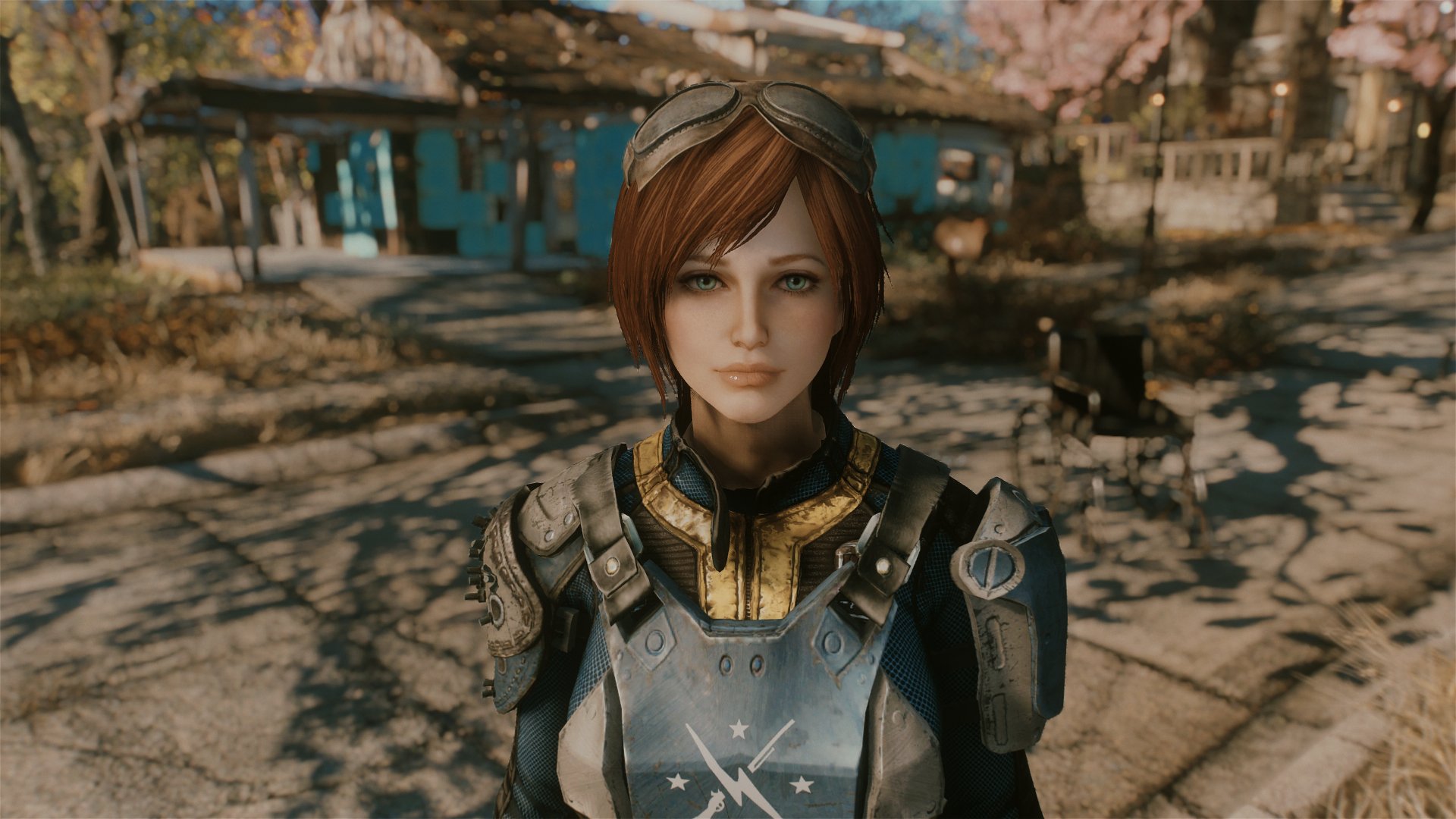 ピピ Fo4の元建築士 キャラクリ沼にハマりゲシュタルト崩壊しだしたから今日はヤメ 少し顔細くしてメイクも少し弄り あとは 髪型変えて遊んでた おでこが狭く出来ないからハゲかけて見えるんだよね もっと細かく弄れるmodが欲しいとこ Fallout4