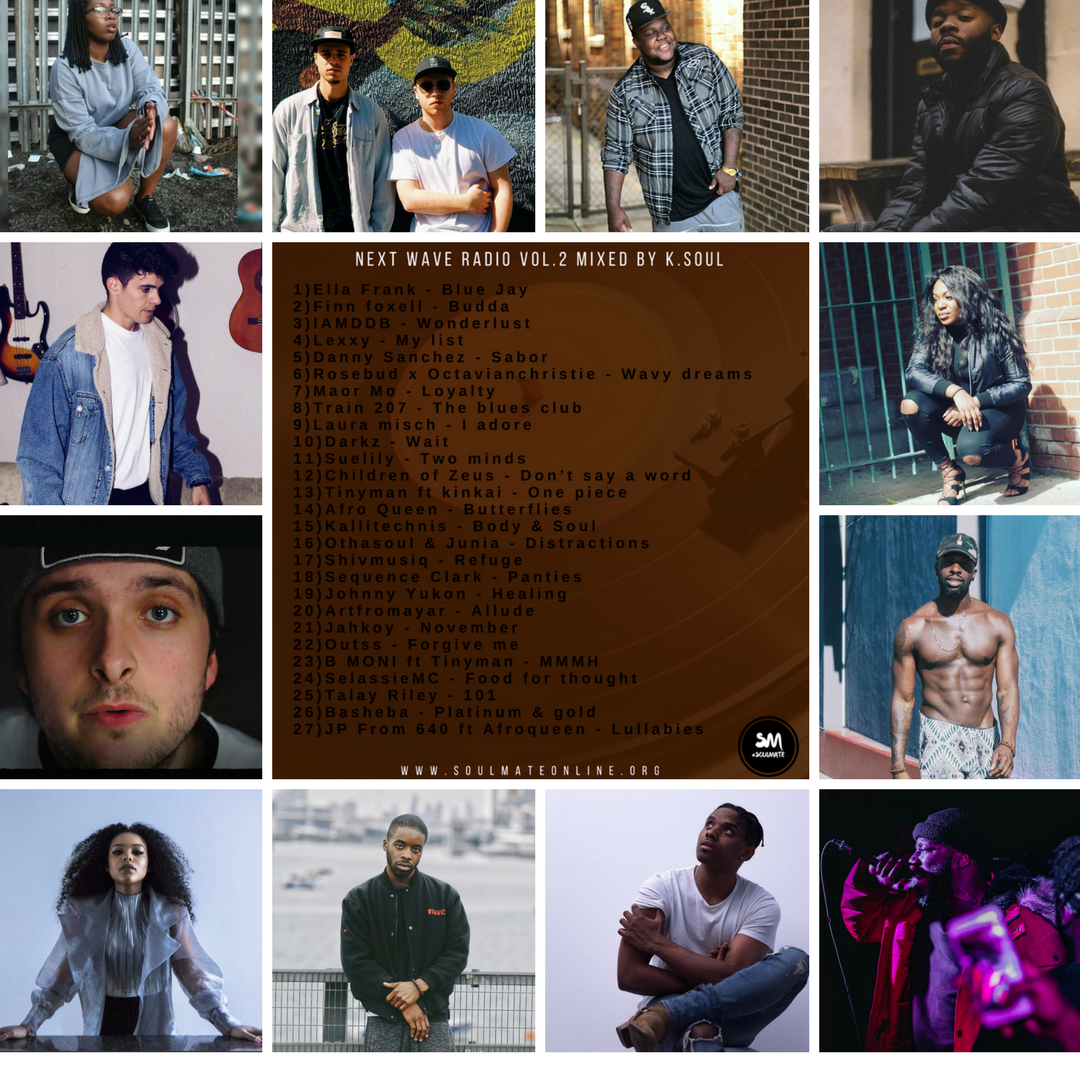 Soulmateldn's tweet photo. Have you heard the latest #NextWaveRadio? Mixed by @KSOULARTIST 

Feat.
@ShivMusiq
@sequenceclark
@johnnyyukon
@artfromayar
@jahkoy
@Outss
@yobinomb
@selassieMC
@TalayRiley
@BashebaOfficial
@JpFrom640

https://t.co/cZKaq3qWij https://t.co/IMWqHY52Po