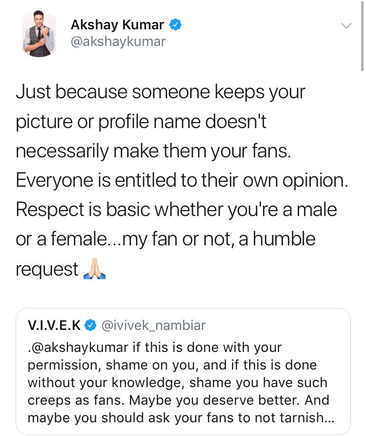DGRDRPHPDPS11's tweet photo. Pic :1 @ajaydevgn thinks about his Fans   Pic : 2 @akshaykumar thinks about his fans .   haters #Ajaysir  Dilse bhi Singham hai life mein  aur apne #KhiladiBhaiyya Dilse bhi Aflatoon hai 🤣🤣🤣🤣 khelte hai na ( Mountain ⛰ always look Beautiful from far away ) Real Fact face it https://t.co/6Lk3YlzEaR