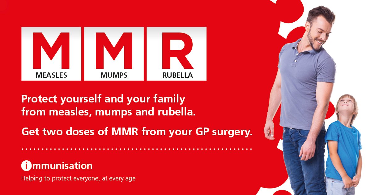 UKHSA's tweet photo. We’re advising people planning to travel to Europe to ensure they are up to date with the MMR vaccine due to ongoing measles outbreaks across the continent. Find out more: https://t.co/iJVHIUmUWS https://t.co/maOopMb5cb