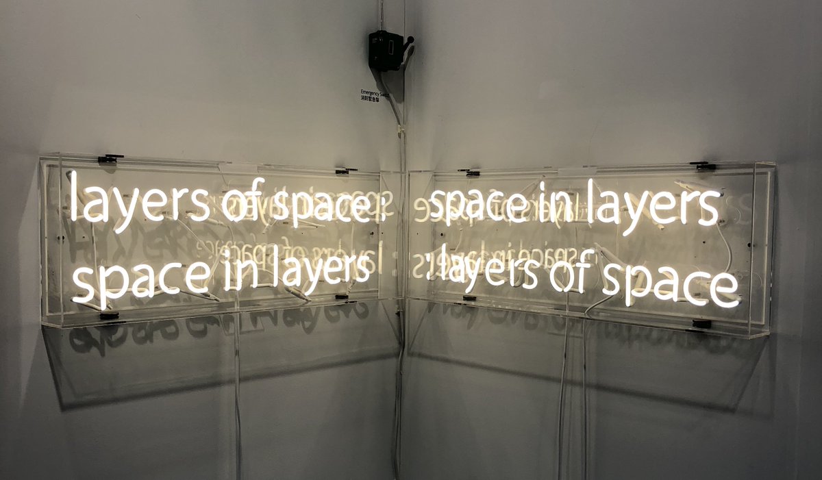ArtBasel's tweet photo. Installation view of a neon work by Anna Han via @GalleryBaton | Insights 2018 #artbasel https://t.co/XOIvY2qw6A