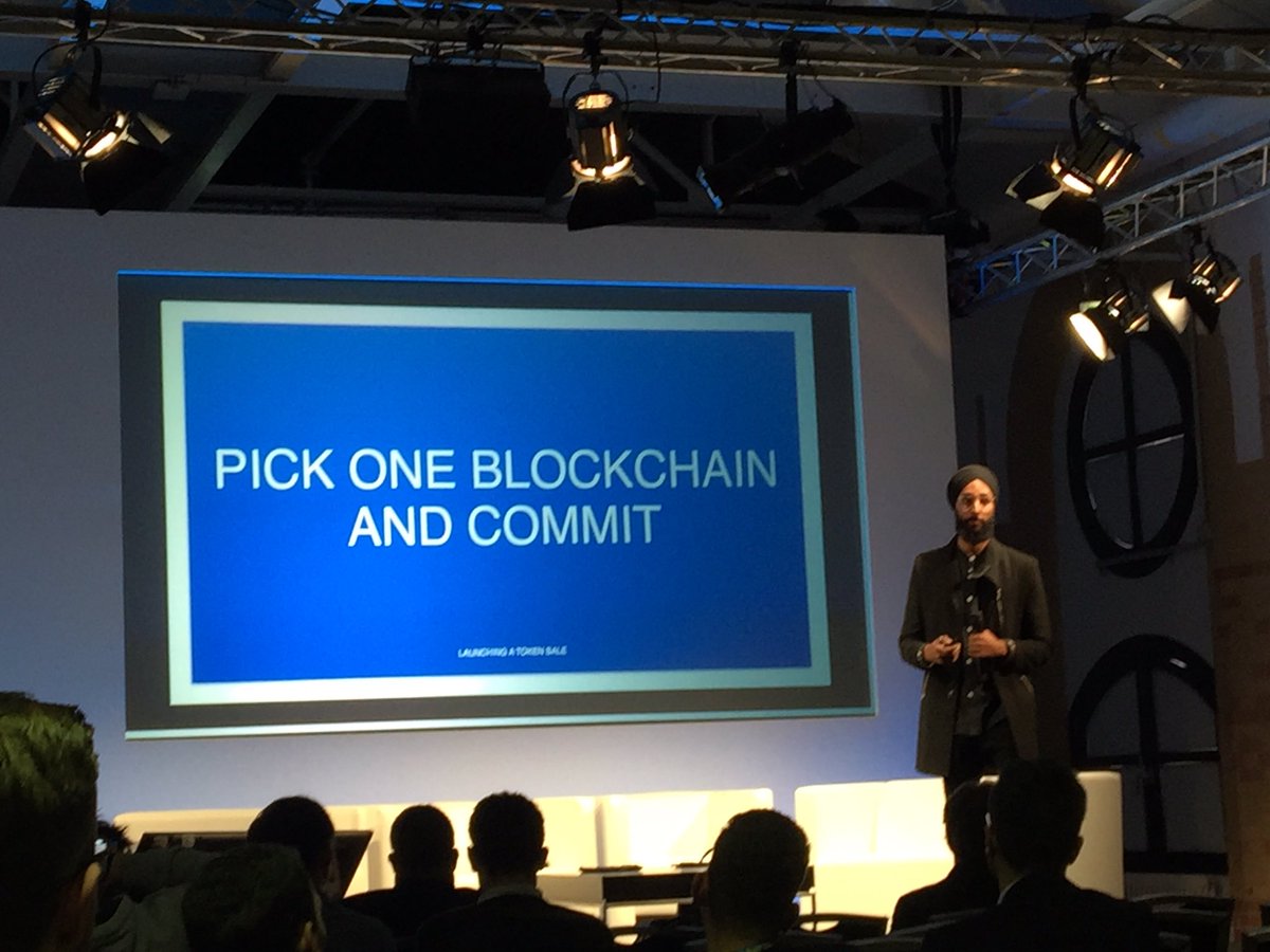 ReporterCrypto's tweet photo. "Pick one blockchain and commit"        #C3CryptoConference https://t.co/edv7kpYJSC