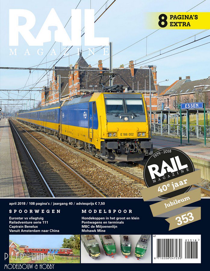 Pijplines's tweet photo. Rail Magazine nummer 353 ligt weer op de plank! #railmagazine @tijdschrijft #grootspoor #modelspoor https://t.co/JizT7jx0ac