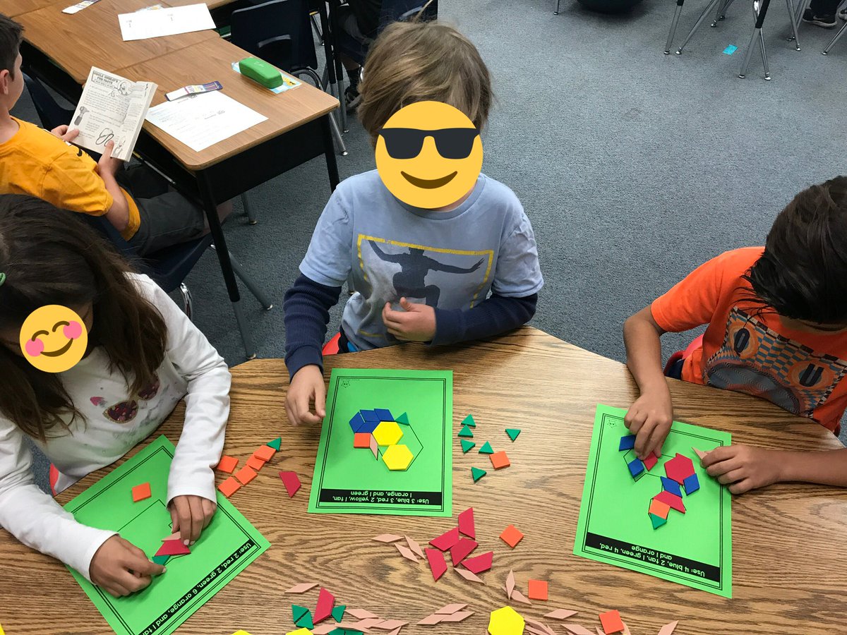 MichiyoNomoto's tweet image. #GrowthMindset &amp;amp; #perseverance using challenging, but fun, pattern block logic puzzles! #praisetheprocess