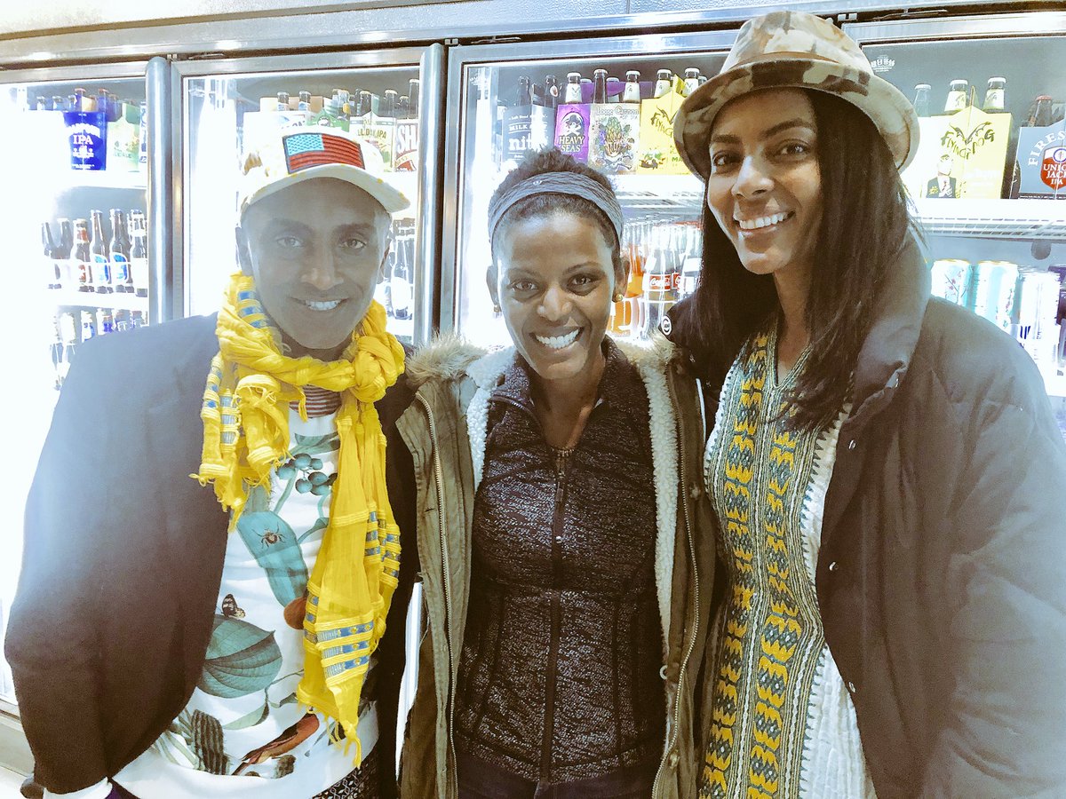 kidst2's tweet photo. About last night.. dinner with MÁŶÁ and Marcus at Beteseb restaurant!! Such a humble and beautiful couple who loves and celebrates their culture!! Love them ❤️❤️! @betesebresturant @MarcusCooks @maya #marcusandmaya #beautifulcouple https://t.co/0qX7iNxTcU
