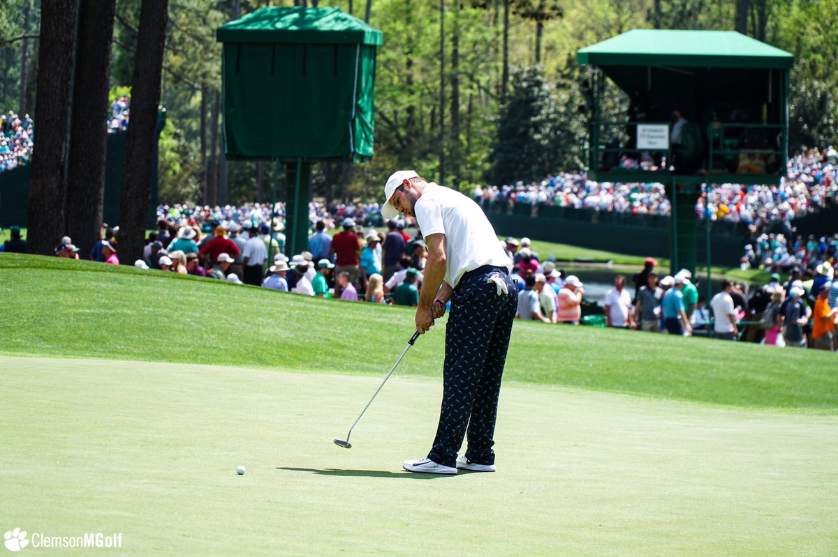 ClemsonMGolf's tweet photo. 30 minutes until Doc Redman tees off in "a tradition unlike any other."

#TheMasters #Clemson⛳️ https://t.co/XRIKgUu2IN