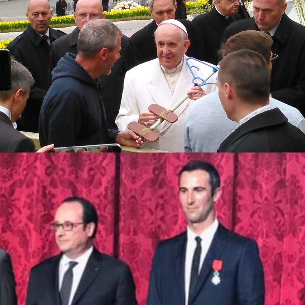 "Le vainqueur reçoit la Legion d'honneur du Président et le dernier reçoit la Bénédiction de Sa Sainteté le Souverain Pontif."

Le <a href="/VendeeGlobe/">Vendée Globe</a> : un événement hors norme? 

 #faceOcean #cledesoceans