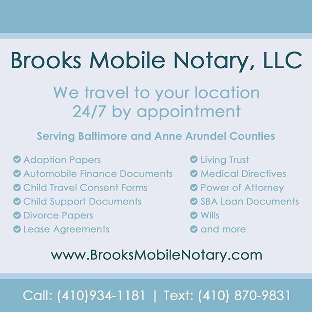 Brooks Mobile Notary, LLC tweet media