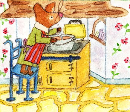 LucyMagicmaker's tweet photo. "Are you watching UK Masterchef on the tele ?" asked Marmalade the Mouse, "Can mice apply to be on next year's show ? I'm very good at making JAM !" #ukmasterchef @MasterChefUK #kidslit #Cornwall https://t.co/oMjs052Ij2