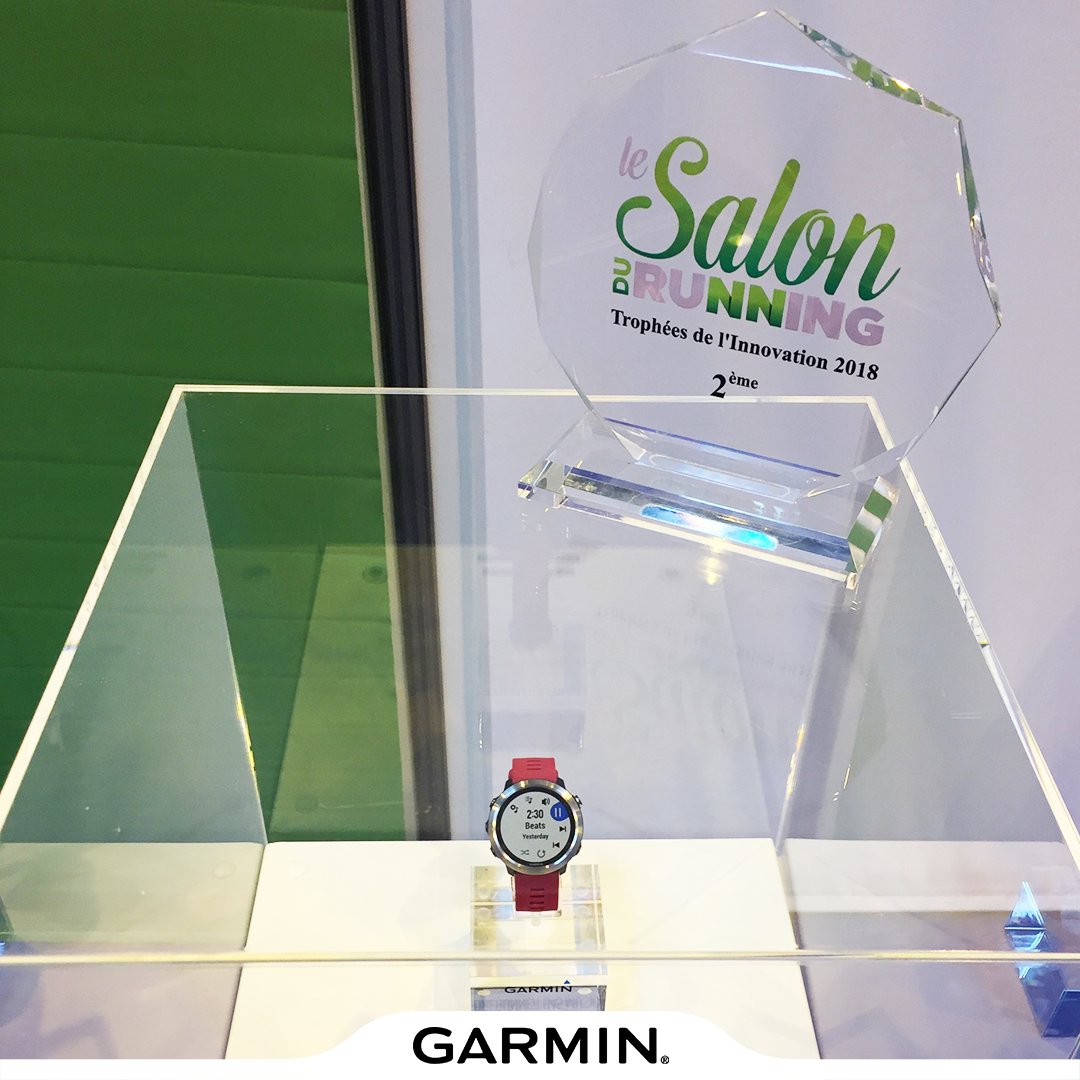 GarminFrance's tweet photo. Seconde place aux Trophées de l'Innovation du @salondurunning pour la #Forerunner645M ! 😍 https://t.co/ozj9w60IGE