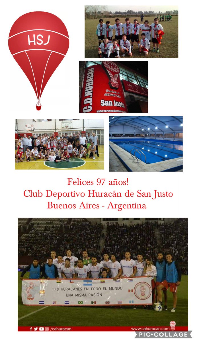 En su aniversario número 97 enviamos un gran saludo al Club Deportivo Huracán de San Justo en la provincia de Buenos Aires!