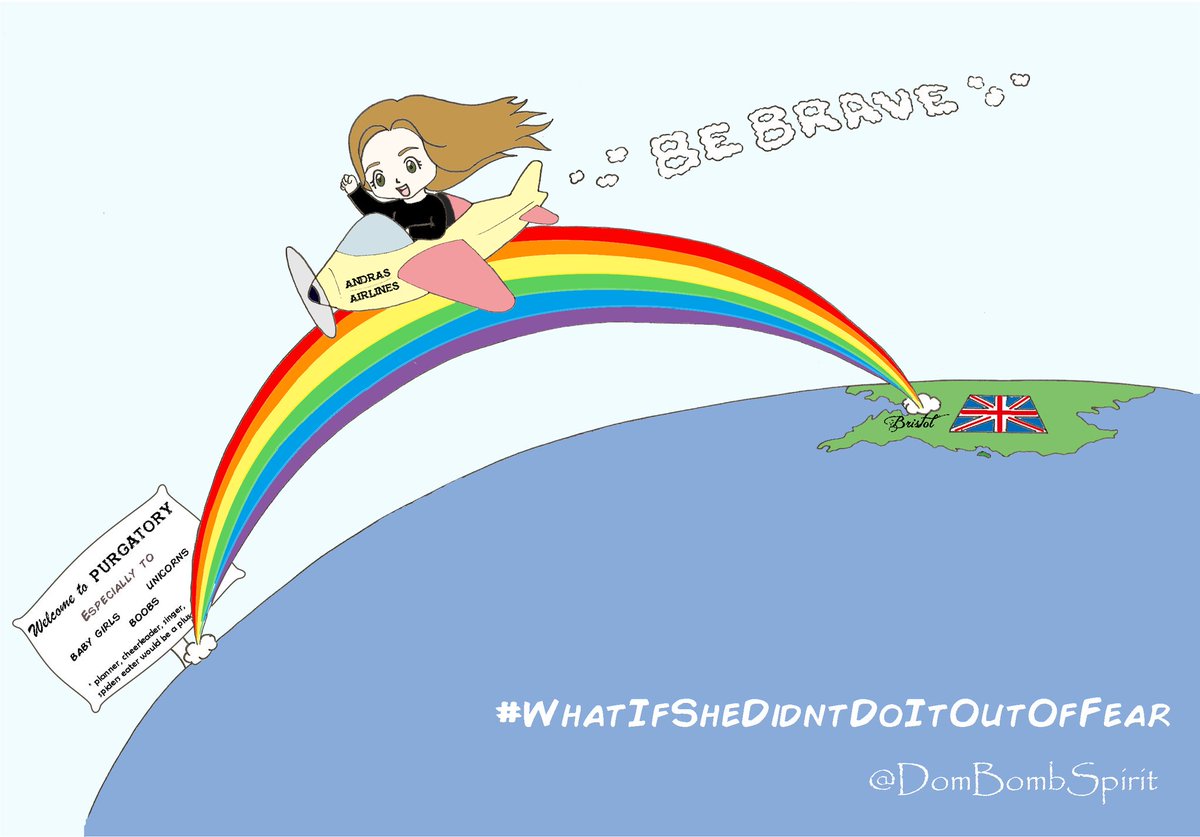 DomBombSpirit's tweet photo. What stops us from taking a leap of faith is the fear of regret. But even worse is to regret the things we didn't do out of fear. #BeBrave #DomBombSpirit 🌈💪💖 Happy #DomIsTheBombThursday https://t.co/fKuhxtx23f
