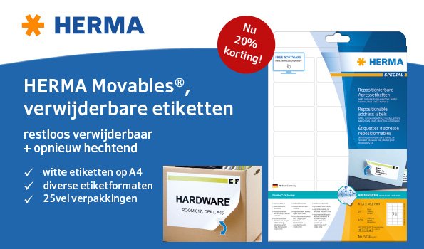 PrixosNL's tweet photo. https://t.co/unA8aUOMci #Korting op de Movable (c) van #Herma. Dus, moet je tijdelijk iets etiketteren? Gebruik Herma! 
Grote voorraden bij #Prixos #KantoorArtikelen. 

Herma model niet gevonden? Mail Mark en Marleen op info@prixos.nl https://t.co/fmeUgx8Hvn
