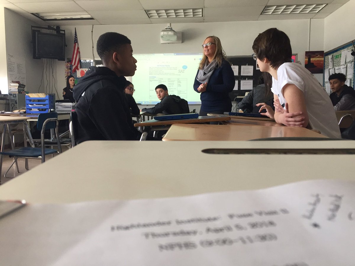 The American Experience. SAT Prep Day. Students are into it. SAT playlist. Thanks for having us #BPLC18 @HighlanderInst