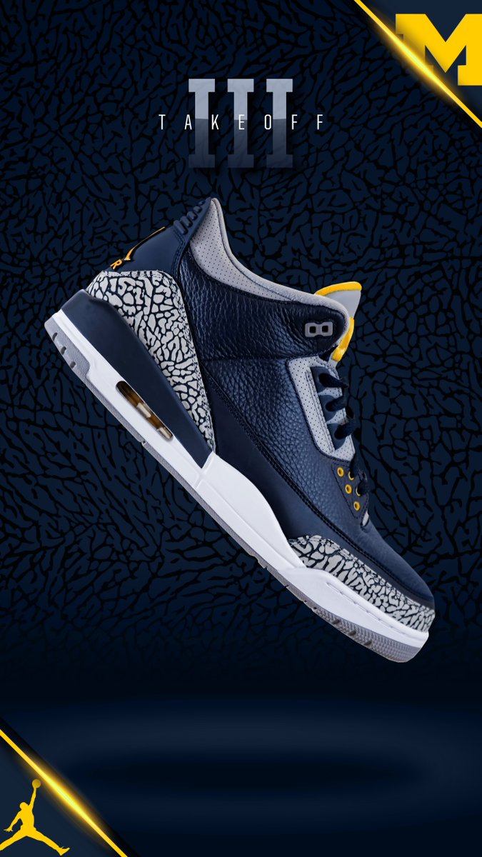 Michigan Football On Twitter Tbt Jordan Retros Our Team Received This Past Season 1 Pe Retro Jordan Psny 12s 2 Pe Retro Jordan 13 Cleats 3 Pe Retro Jordan 3s 4 Pe