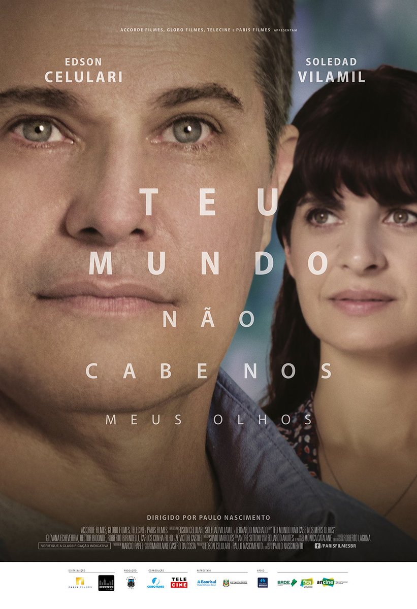 ParisFilmes's tweet photo. Será que é possível ver sem enxergar?
Emocione-se com a história de Vitório (Edson Celulari) um cego de nascença da região do Bixiga, em São Paulo, no filme #TeuMundoNãoCabeNosOlhos. Dia 03 de maio nos cinemas.

Confira o pôster e o trailer aqui: https://t.co/ymFenyStw6. https://t.co/ZpO00kO0CA