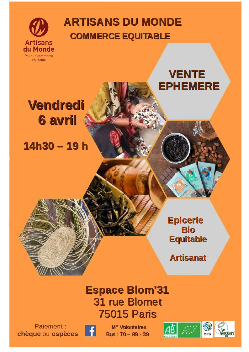 adm_paris's tweet photo. Vendredi 6 avril portez-vous sur la rive gauche !
Vente éphémère #artisansdumonde au 31 rue Blomet Paris 15e https://t.co/4frqDZyypX