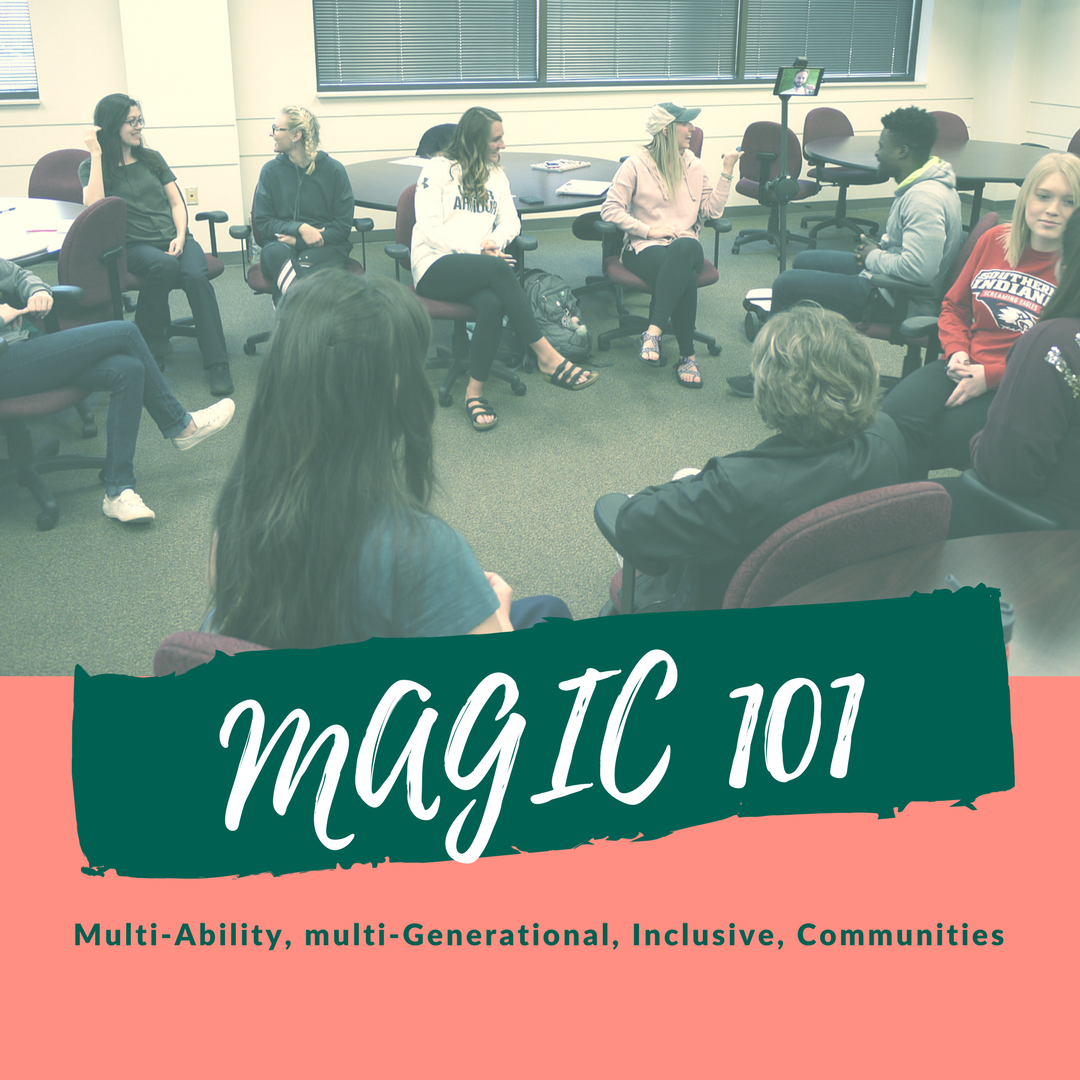 cronetraining's tweet photo. MAGIC (Multi-Ability, multi-Generational, Inclusive, Communities) 101 students rocking it! Check out @kbilly21 there via tele-presence robot @OhmniLabs.  Our class is less lecture more tapping into the wisdom of everyone in the room. Good things are brewing for sure. https://t.co/pbn1gb8yCy