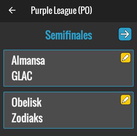 NCLeagues's tweet photo. #PurpleLeague💜

Estos serán los enfrentamientos de los Play Offs (Semifinales). Los dos ganadores pasarán a la Gran Final de la Purple League. ¡Que gane el mejor! https://t.co/ycSFCCOGjz