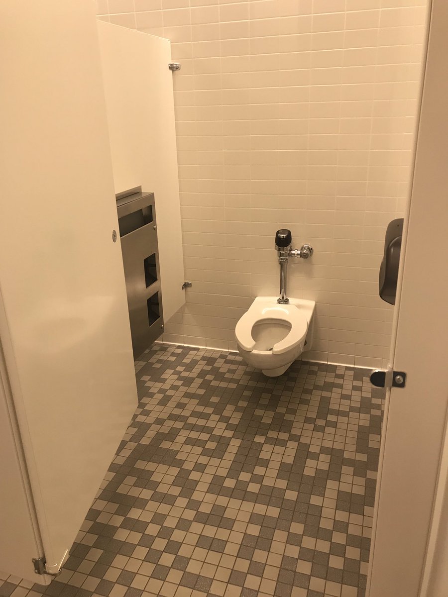 ICE_Instructors's tweet photo. This the public toilet stall where #ICEculinary has us change into our uniforms. An accessible sanitary changing area is not much to ask for. Suggestion @iceculinary was to come in our uniforms to work. Riding the subway and food prep doesn't mix. #IAM2018 #CulinaryVoiceContest https://t.co/oGrZtd3XaU