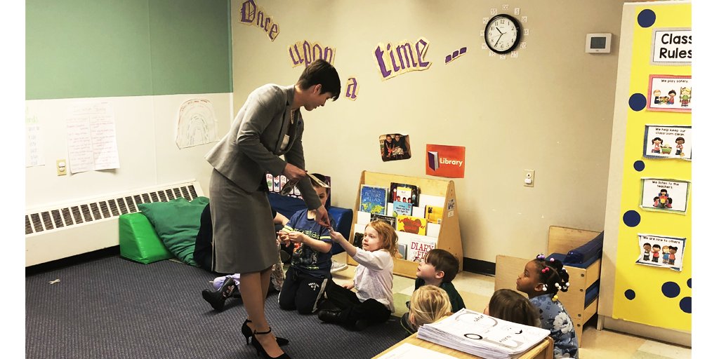 Who doesn't love a free sticker?! 😄 <a href="/SecretaryMiller/">Teresa Miller</a> handed them out after reading PA One Book "My Cousin Momo" to kids at <a href="/KinderCare/">KinderCare</a> in Hershey this morning. paonebook.org #MonthoftheYoungChild
