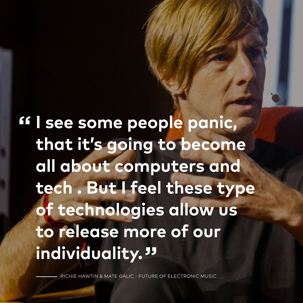 TOABerlin's tweet image. 😌  Watch the full talk with @richiehawtin here: youtube.com/watch?v=iBRNkz…  #TOAAlumniTalks #TOA17