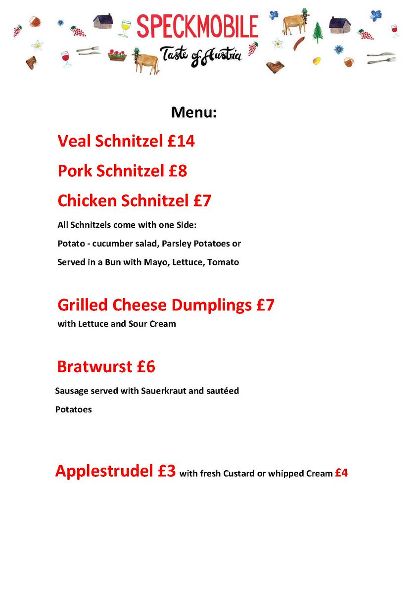 Speckmobile's tweet photo. our Specials this weekend @MaltbyStMkt #Arch76 hope to see you there https://t.co/E09LCGs5Fb