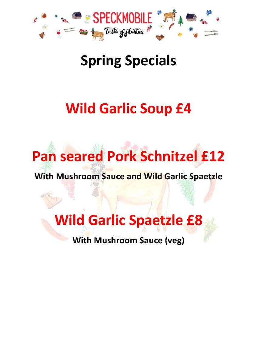 Speckmobile's tweet photo. our Specials this weekend @MaltbyStMkt #Arch76 hope to see you there https://t.co/E09LCGs5Fb