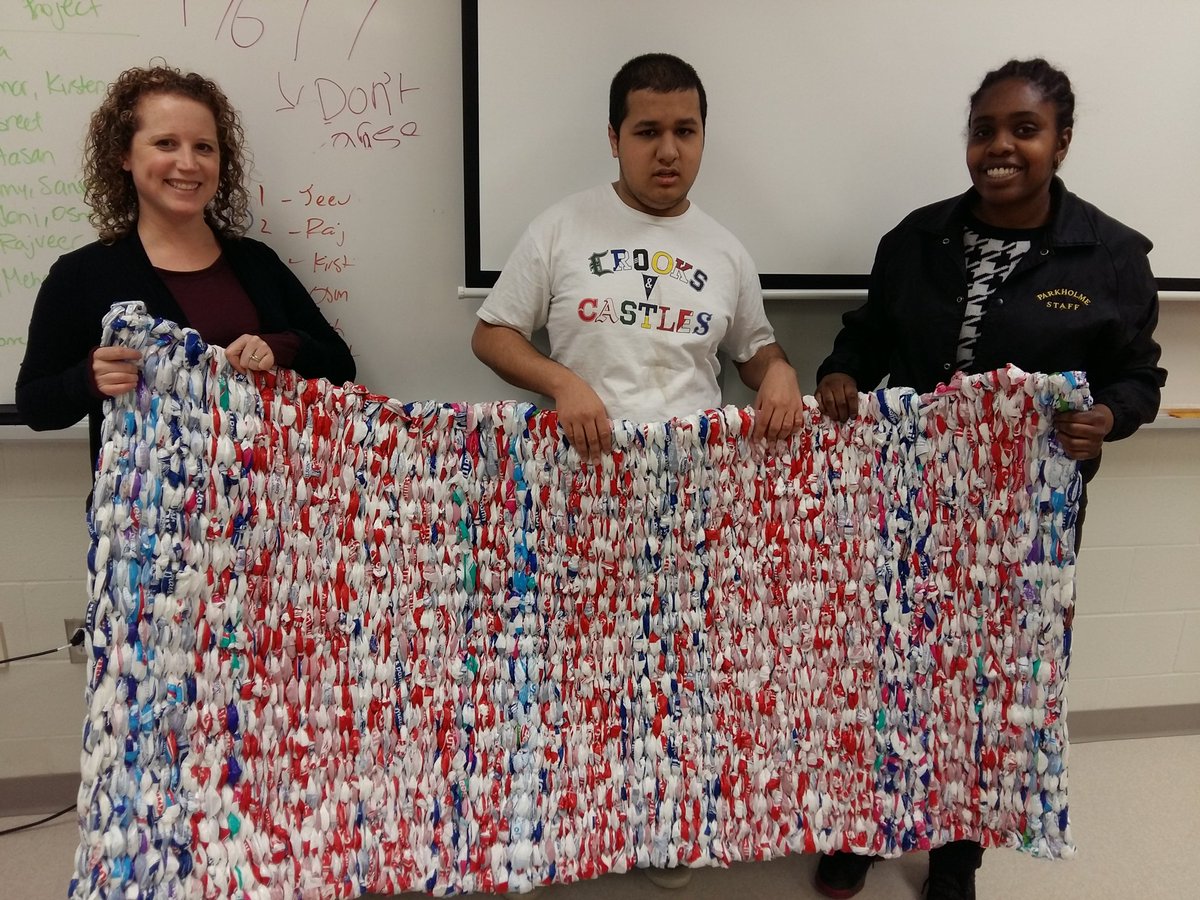 JASSService's tweet photo. Way to go @jass_parkholme for completing the FIRST bed matt @JeanAugustineSS will be sending to Nicaragua!! https://t.co/ld9v5sKhzf