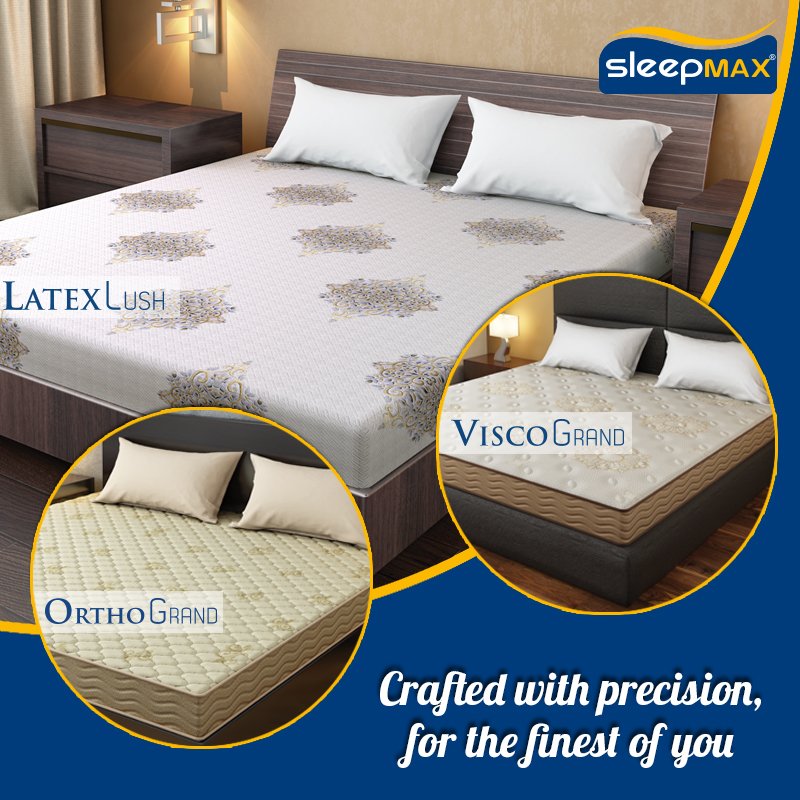 SleepmaxIndia's tweet photo. Our Siesta series has the best of materials used to craft the mattress, to make your everyday experience pleasurable
#Sleepmax #Soundsleep #SiestaSeries https://t.co/UmcuRsKVoz