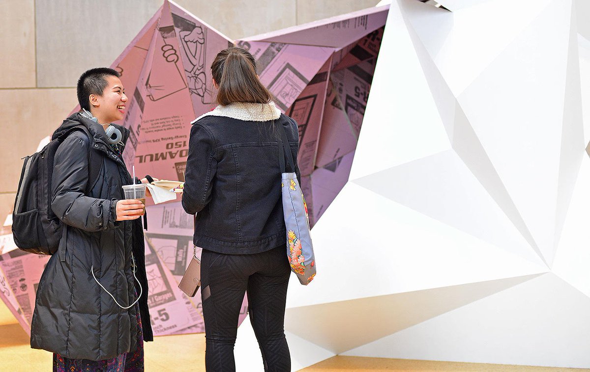 wesleyan_u's tweet photo. View the talents of seniors in the Art Studio Program of Wes's Department of Art and Art History in Zilkha Gallery, April 3 - 29. Artwork changes every Tuesday, so stop in frequently! Receptions are Wednesdays, 4-6pm. #WesCreates #ArtAtWes https://t.co/CU2DRjUCF9