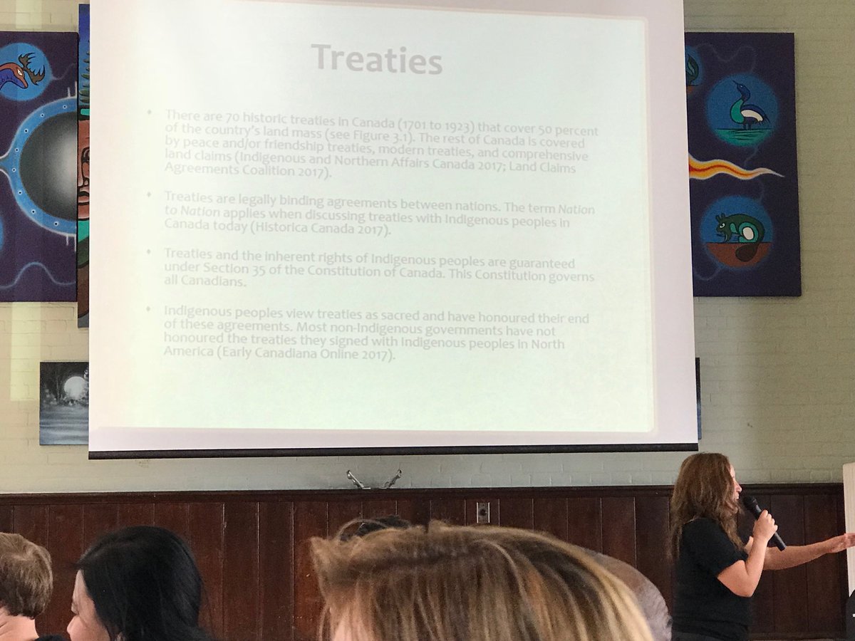 davelln's tweet photo. Dr Pamela Toulouse tells us we are all treaty people. https://t.co/Lkai0Pez0K