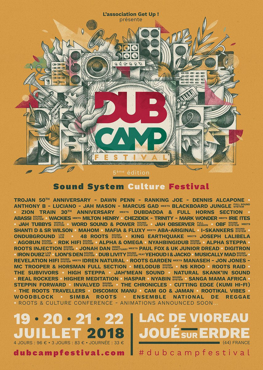 Programmation définitive 2018 !  #DubCampFestival
