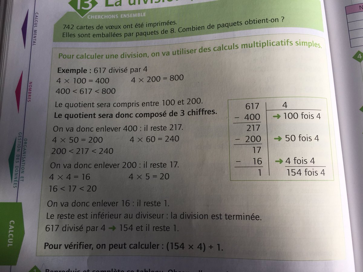 gaelle_papineau's tweet photo. Apprendre à diviser en cm1 😱 il a fallu que je me concentre pour comprendre et pouvoir expliquer à mon fiston qui était complètement passé à côté 🤔 https://t.co/Uw1XkipX3l