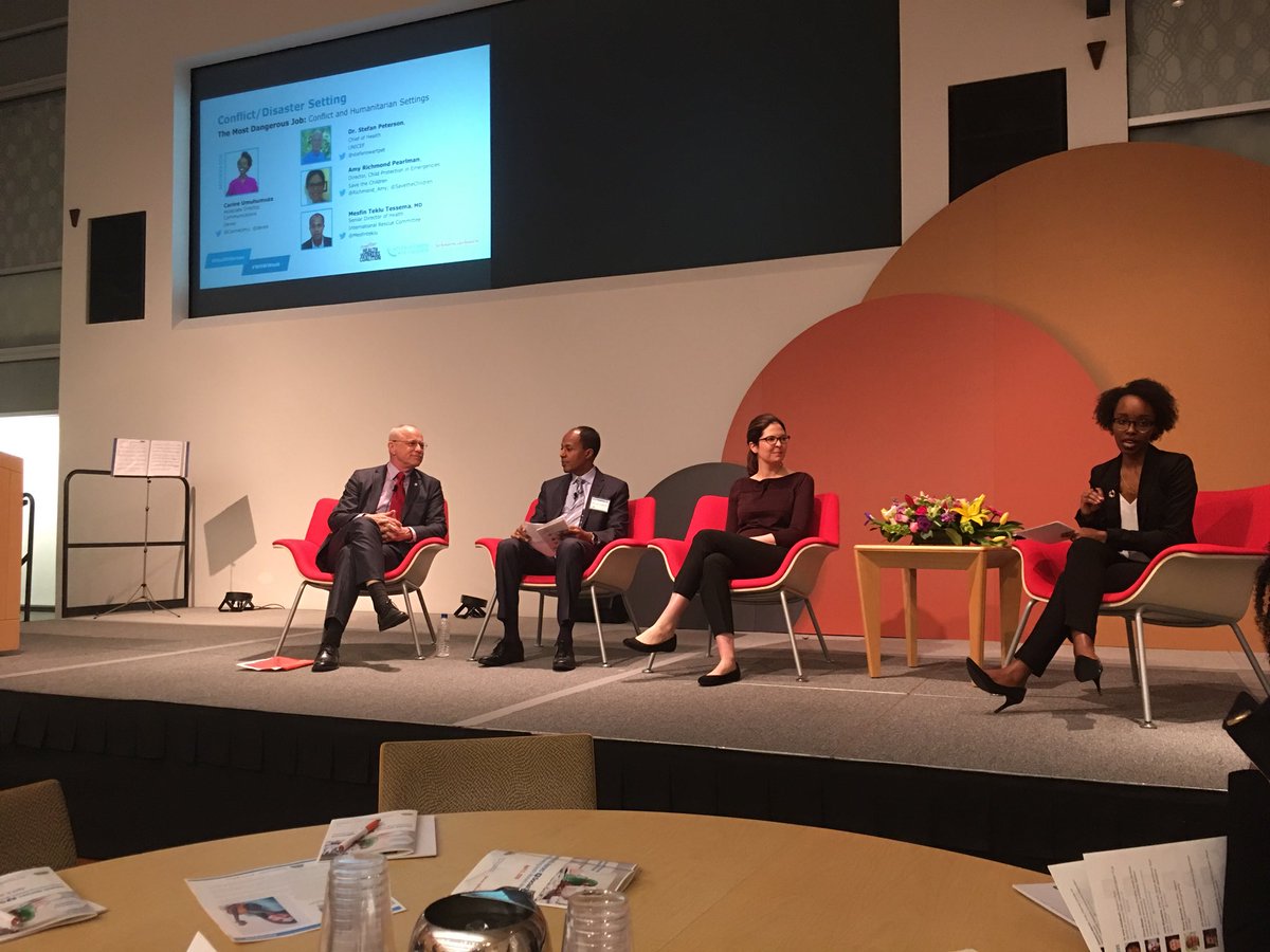 phil_carroll83's tweet photo. Love seeing my two former employees @theIRC and @SavetheChildren on our #MostDangerousJob panel #HealthHeroes @Richmond_Amy @Mesfinteklu https://t.co/9Nv7zQ9ngj
