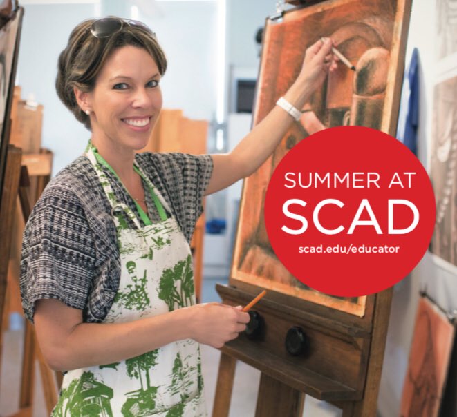 EmilyBreite's tweet photo. Educator friends: looking for amazing professional learning this summer? Develop your creativity with workshops in arts, gaming, design thinking, entrepreneurship and more at SCAD Educator Forum in Savannah, Hong Kong and France https://t.co/aq6FElaUZ8 https://t.co/EV5Z8INe7J