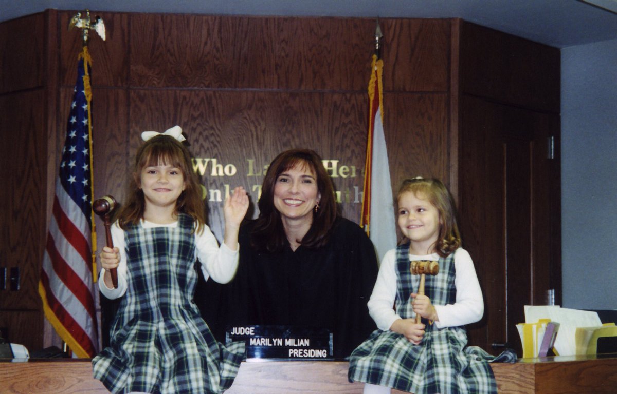 #TBT starting them young! #thepeoplescourt #judgemilian