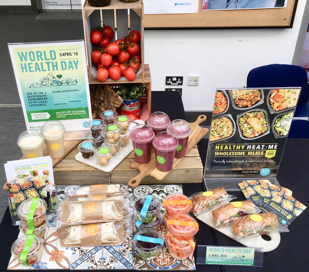 dannewtongreen's tweet photo. Celebrating #WorldHealthDay @northampton #NuffieldGym #HealthyEating #EatLean #Tasters #LifeStyleChange @Chris_Potter196 https://t.co/SVOS65rys4