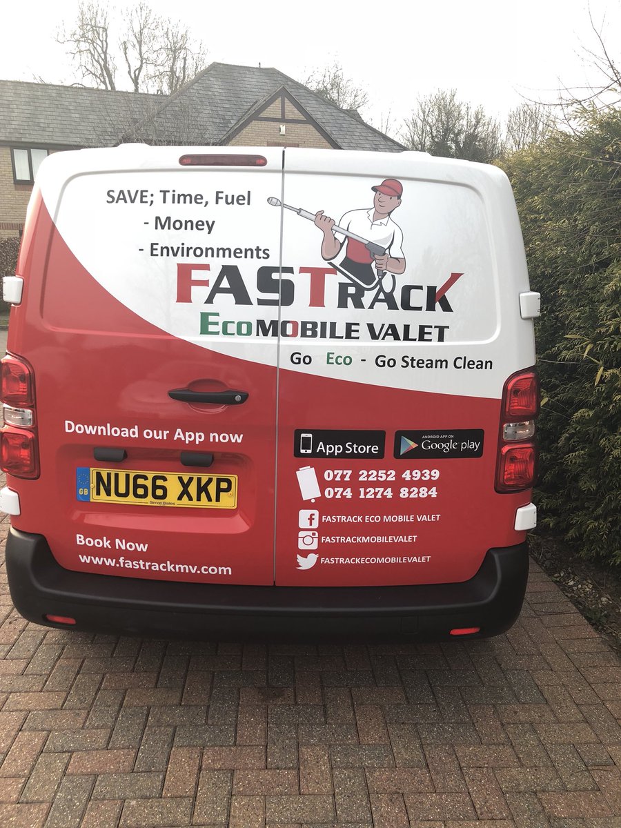 FastrackV's tweet image. Our vans are fully branded. Preparing for the launch day on the 23rd April.
