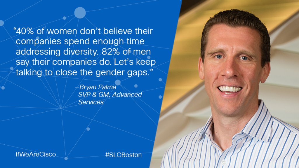 Cisco's tweet image. Diversity is top of mind for @BryanJPalma as he participates in #SLCBoston. Join the conversation by supporting The Multiplier Effect: cs.co/6012Dk8EY #MultiplyTechDiversity