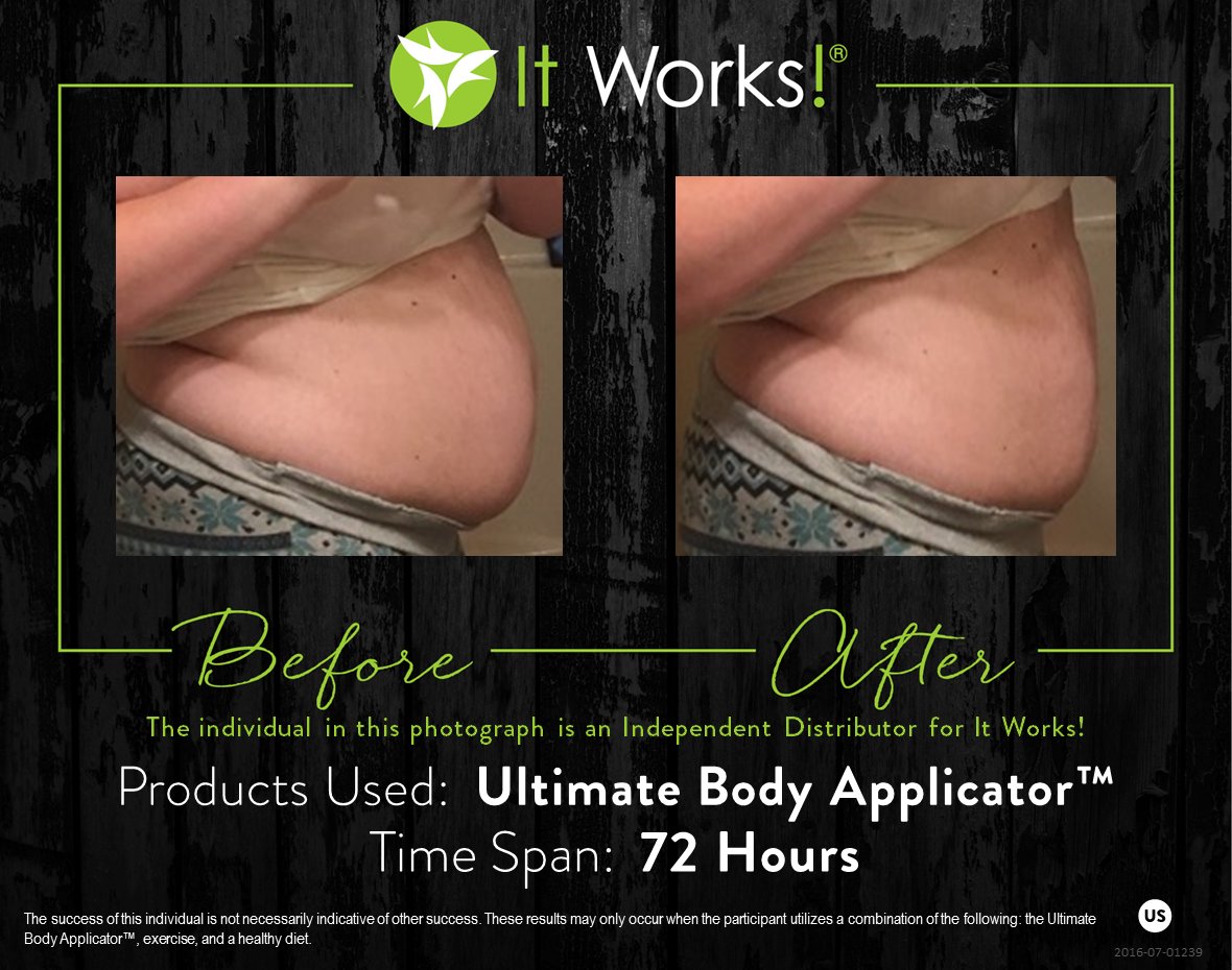 ItWorksGlobal's tweet image. Check out these results from ONE #CrazyWrapThing!

Just imagine the results you could see with 8!

BOGO Wraps ends tonight... Buy one pack of 4 Wraps, get a second pack FREE!