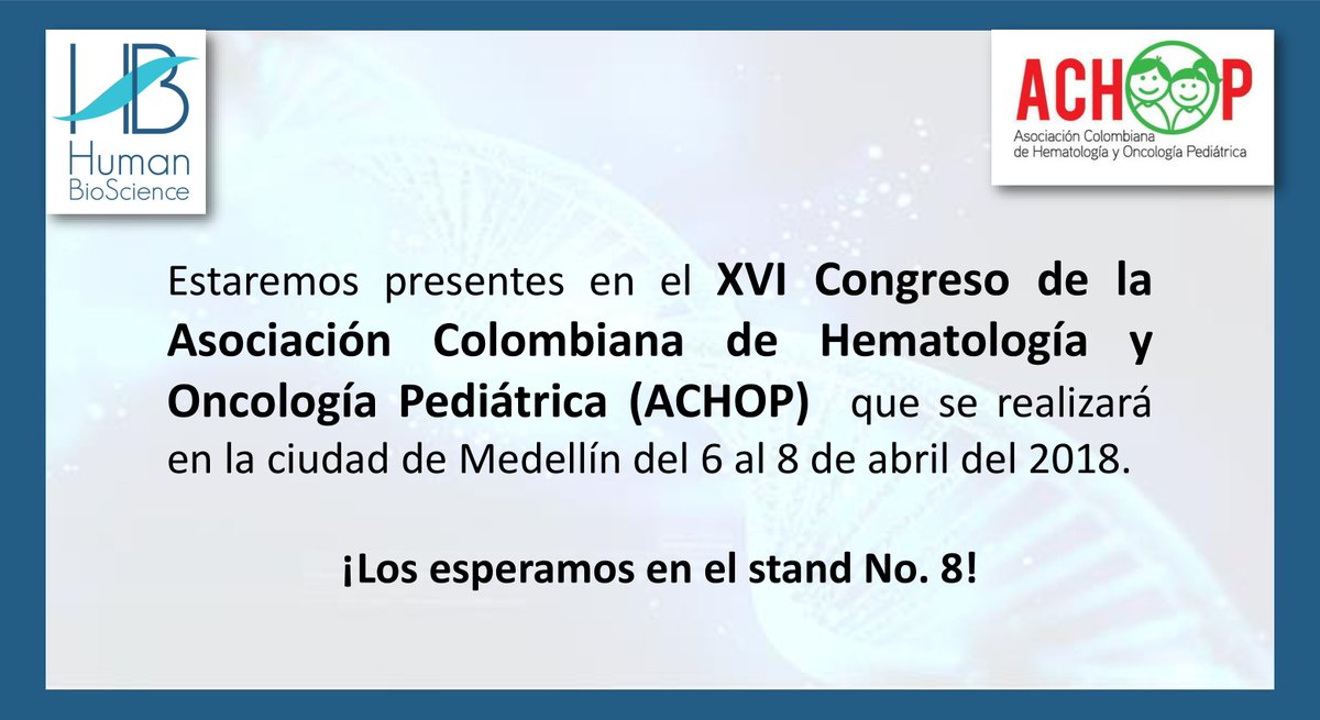 HBHuman's tweet photo. ¡Los esperamos!

#HBHumanBioscience #Achop #HBsalvandoVidas https://t.co/JuxjEgkcCu