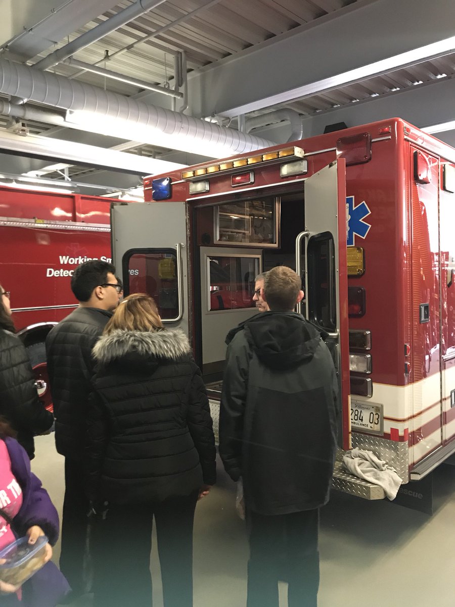 Delivering cookies we made in Modified Foods class to the local firemen! 🍪🚒 #KnightsChooseKind