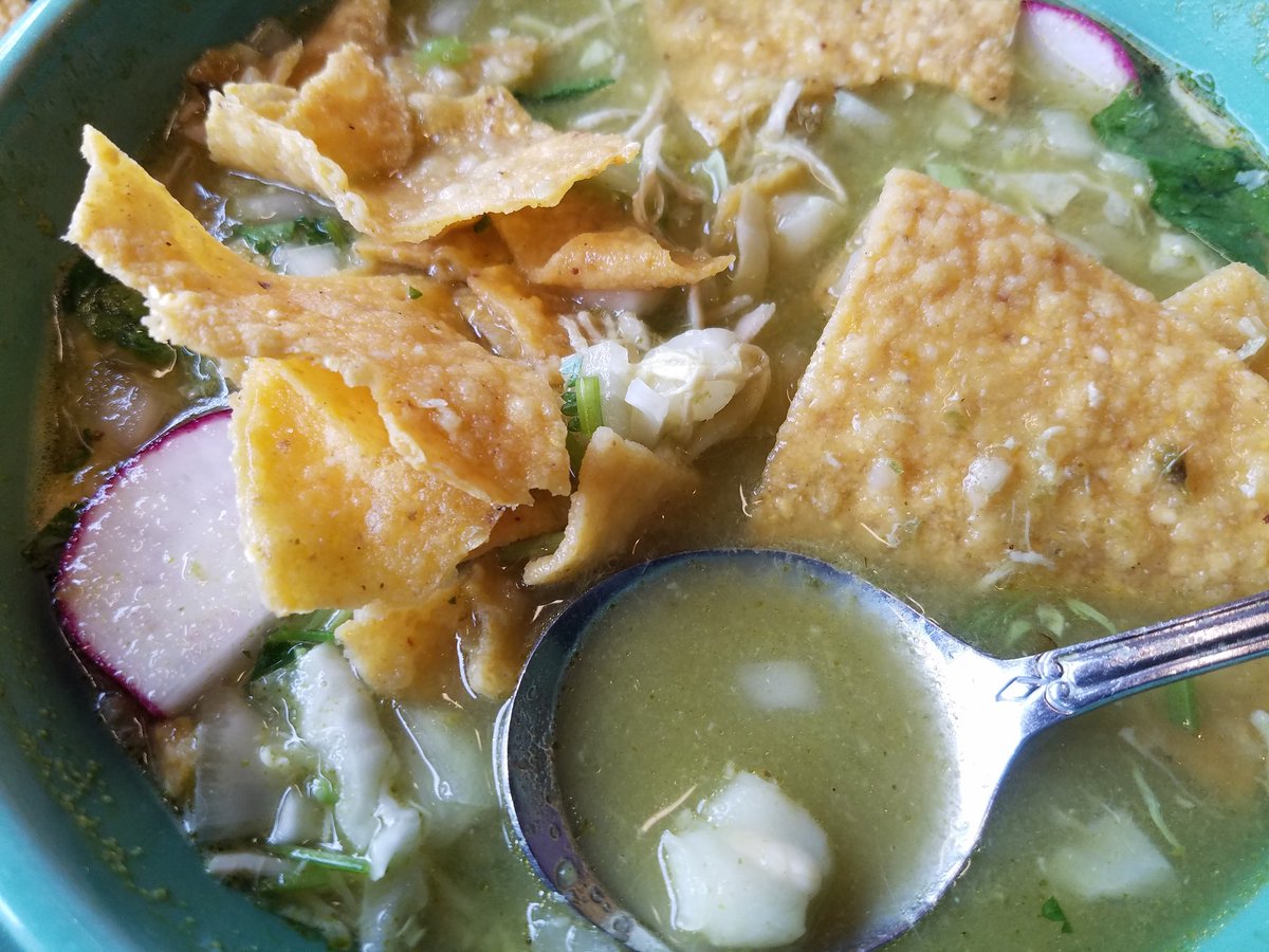 RiverWaveFoodie's tweet photo. Following the food- good finds in Downtown Van, WA.  Brew pubs, Pho, and more. Had a filling, delicious bowl of Chicken Posole @ Sabor Mexicano $6 #Vancouver #comfortfood #mexicanas https://t.co/6aTy8oBcmP