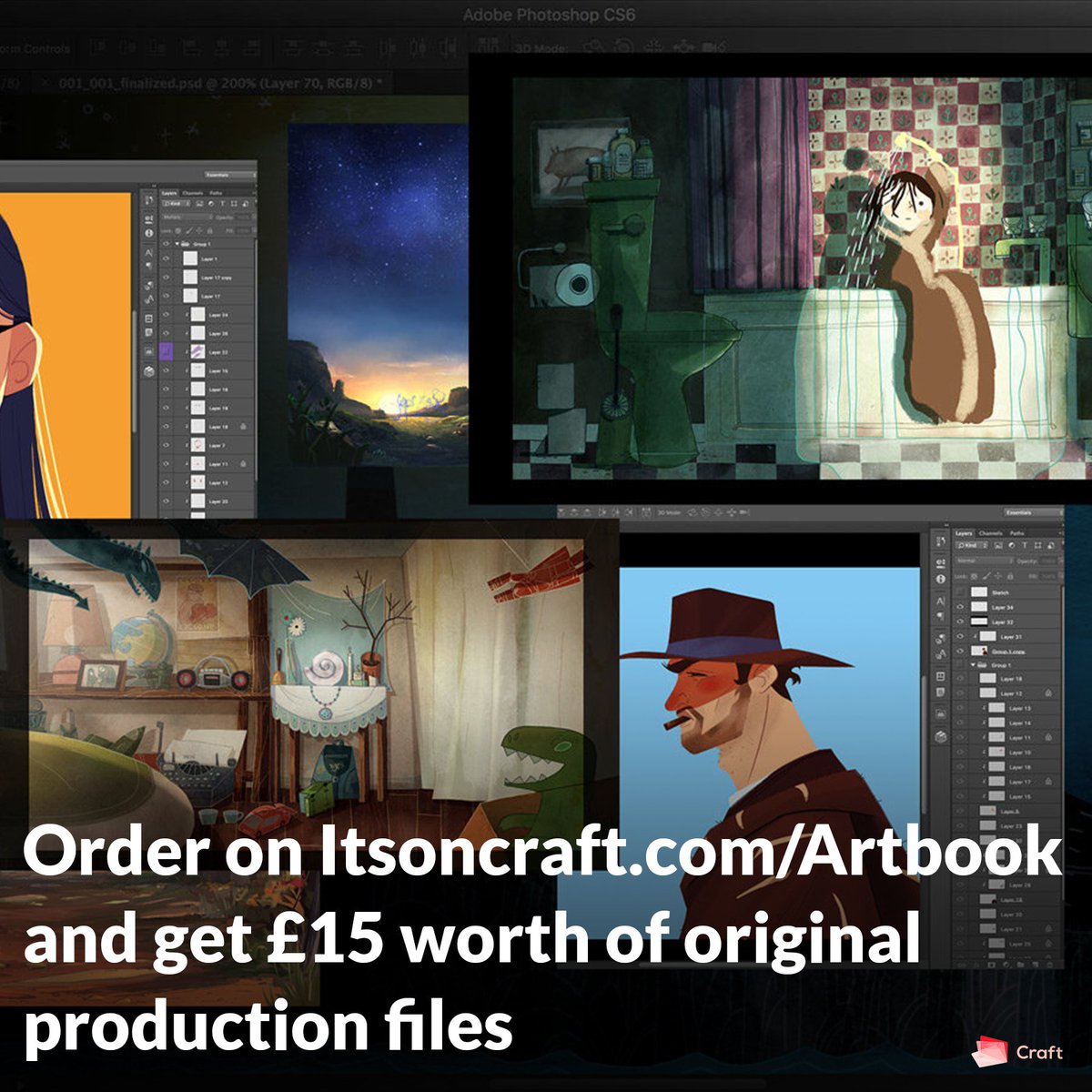 AnimexFestival's tweet image. CRAFT are excited to sponsor the 7 international categories of #Animex Awards @TeessideUni with an annual free subscription and a digital copy of the new art book &quot;How We Crafted&quot; where 12 creators share their insights on the creative process. Read more at itsoncraft.com