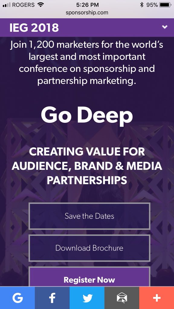 JodyEuloth's tweet image. Spots still available for #IEG2018 | 35th Annual Sponsorship Conference, the worlds largest conference on sponsorship and partnership marketing. sponsorship.com/IEG2018.aspx#s… #sponsorship #business #brands #partnerships
