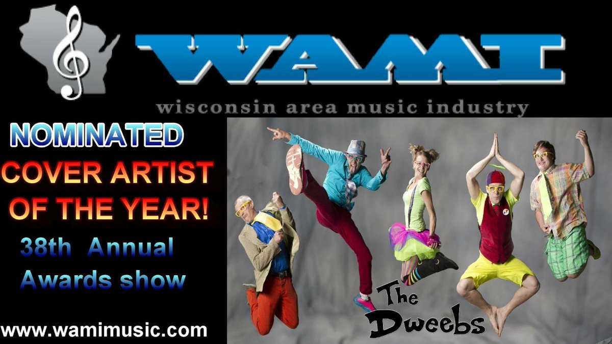 #WAMI #nominee #coverbandoftheyear #peopleschoicenominee #familyband #dweebs #30yearsofrocknroll